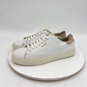 Axel Arigato Women Size 8.5 White Leather Cream Suede Low Lace Up Casual Shoes